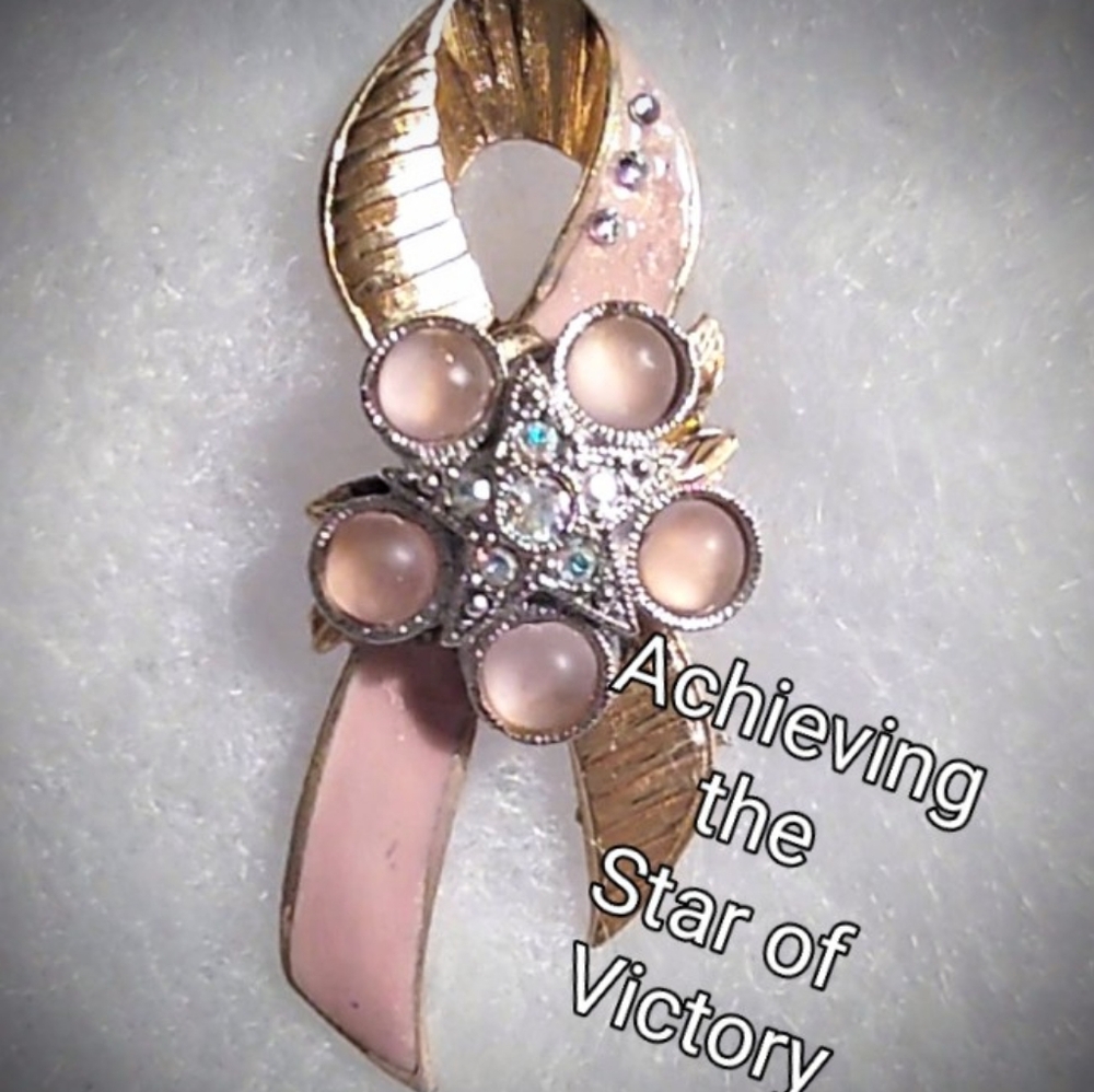 Pink Ribbon Breast Cancer Awareness Tac Pin - Picture 3 of 8